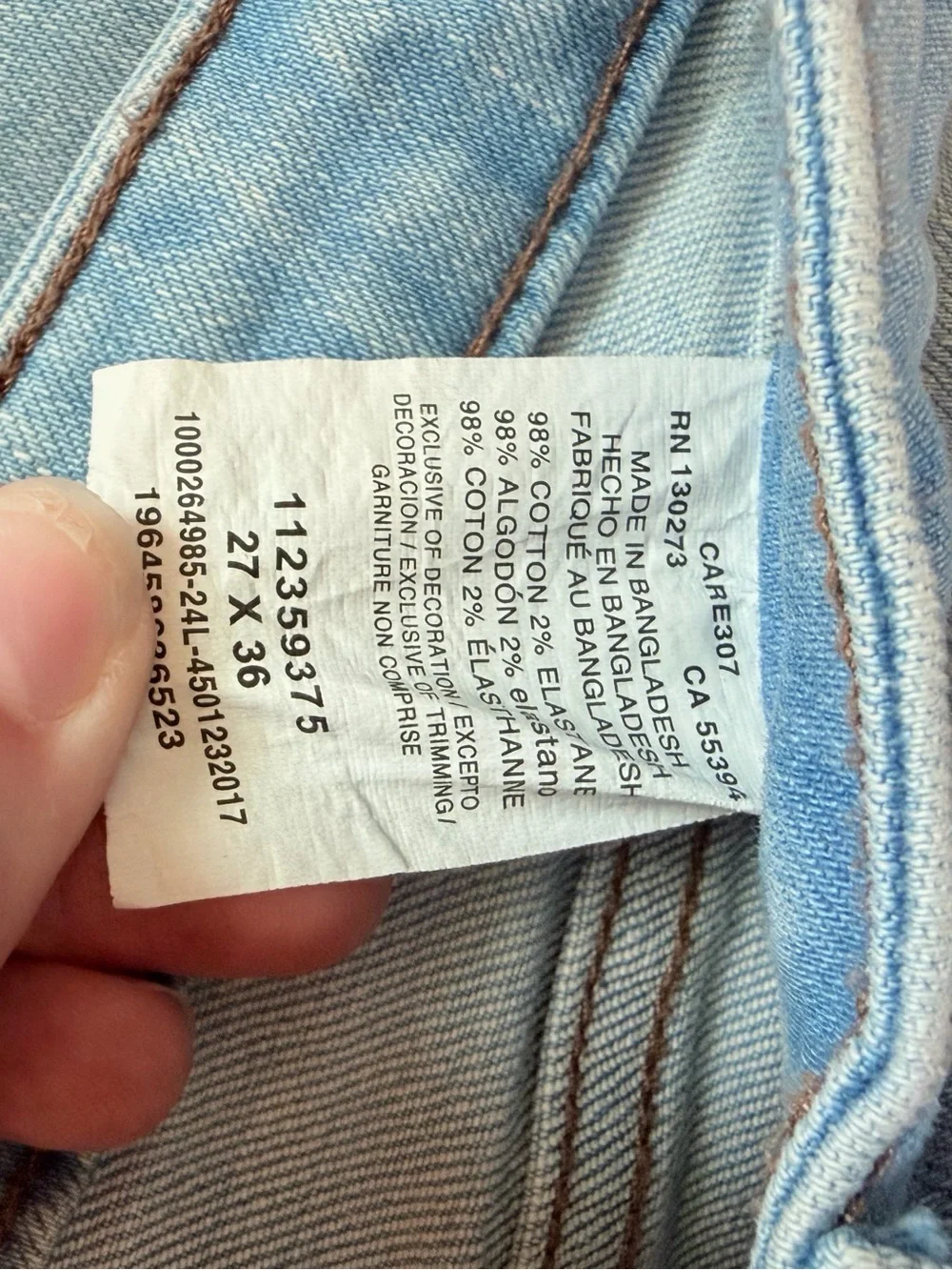 Wrangler Light Blue Straight Leg Women’s Jeans - Picture 4 of 4